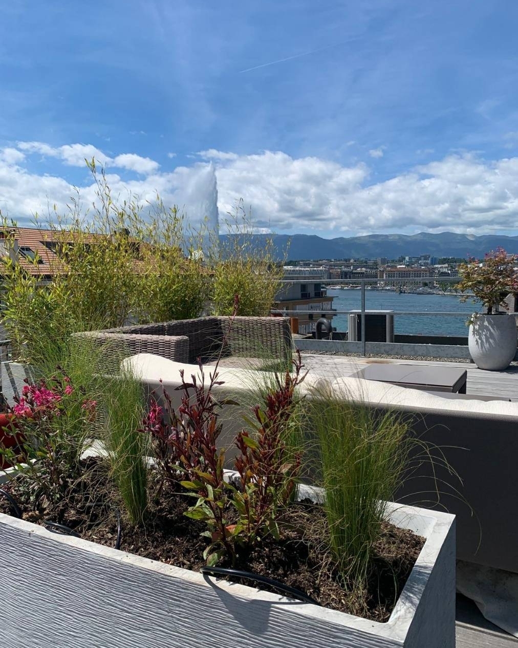 Geneva apartment terrace