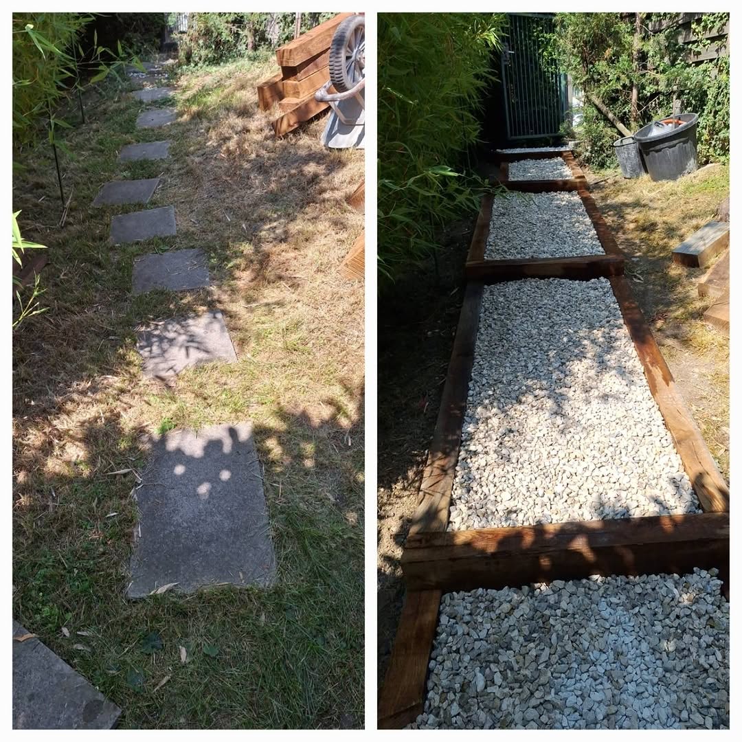 Staircase creation, before and after