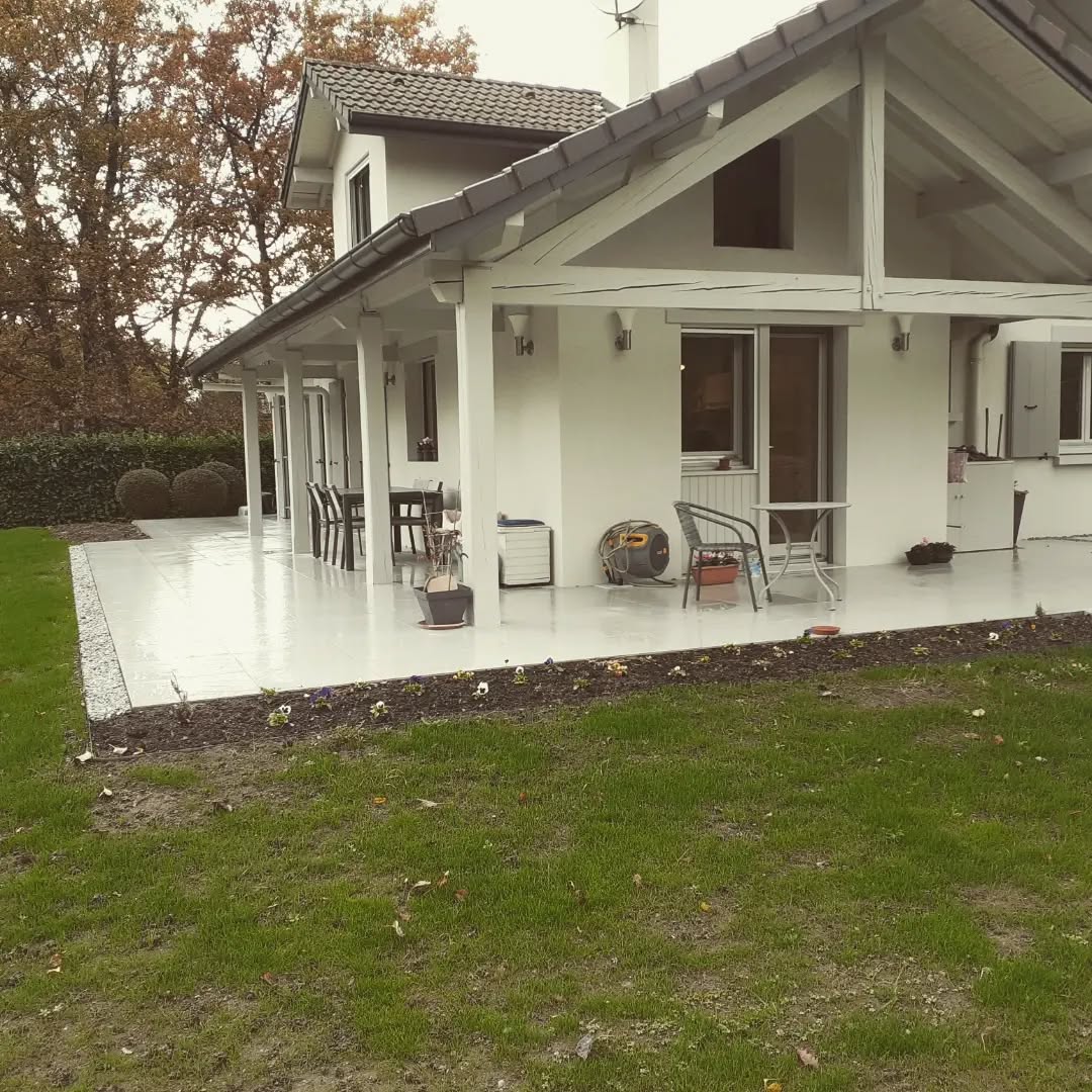 Landscaping around the house